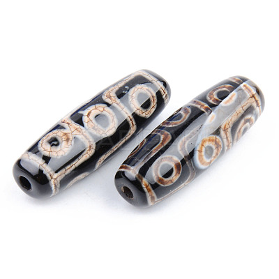 Tibetan Style 9-Eye dZi Beads Strands G-S359-172-1