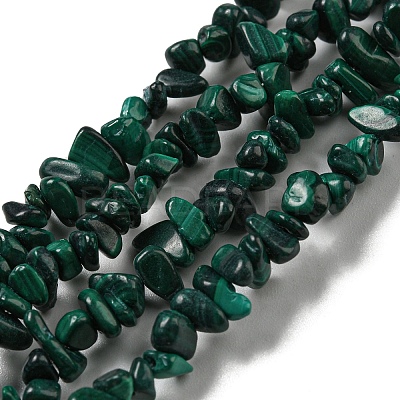 Natural Malachite Beads Strands G-G0003-B41-1