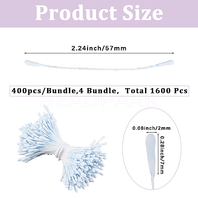 Gypsum with Cotton Cord Artificial Flower Core LS-DIY-WH20007-36A-05-1