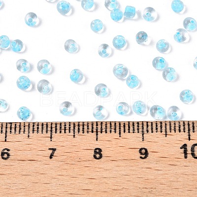 8/0 Inside Colours Transparent Glass Seed Beads X1-SEED-T007-06E-1