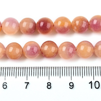 Dyed Natural White Jade Beads Strands G-T138-8mm-210-31-1
