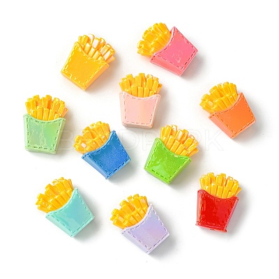 Simulated French Fries Perforated Resin Beads FIND-CJC0010-101-1