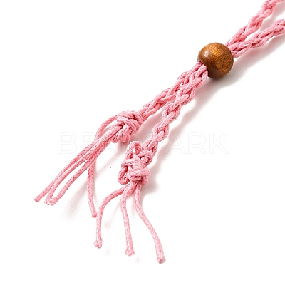 Braided Wax Rope Cord Macrame Pouch Necklace Making NJEW-J007-03-1