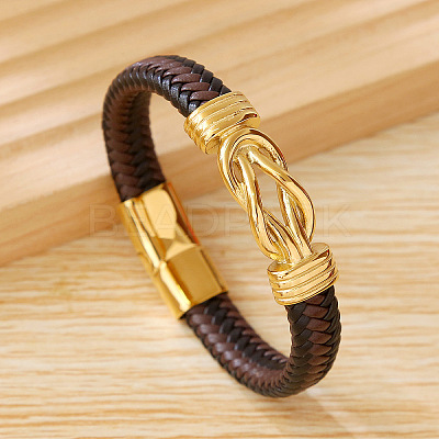 304 Stainless Steel Interlocking Kont Link Bracelets PW-WG9B3DE-03-1
