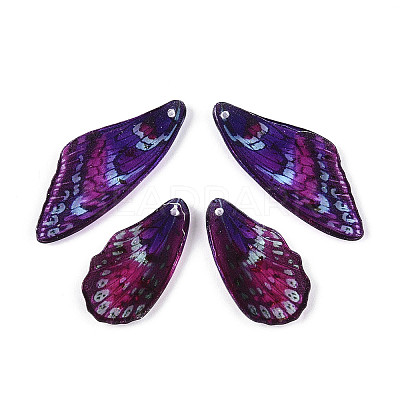 Epoxy Resin Pendants RESI-N045-02B-1