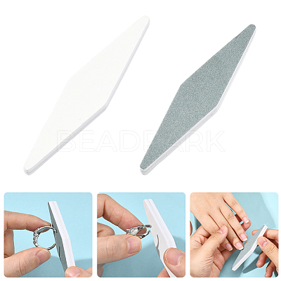 20Pcs PVC Sponge Silver Polishing Strips PVC-SC0001-18-1
