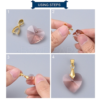 Brass Pinch Bails KK16-S-1