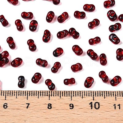 Picasso Spray Painted Glass Seed Beads SEED-T006-04-32-1