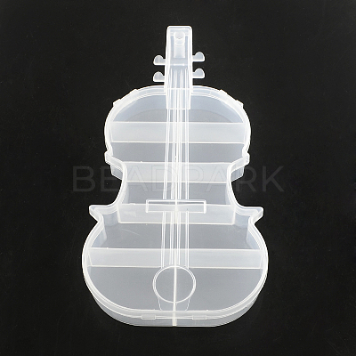 Violin Plastic Bead Storage Containers CON-Q023-05-1