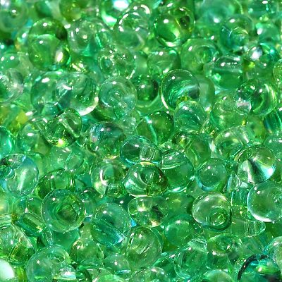 Transparent Baking Paint Glass Seed Beads SEED-P006-02B-16-1