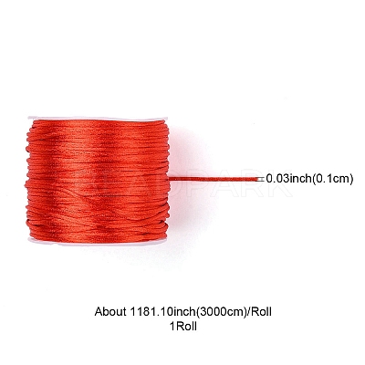 30M Nylon Satin Rattail Cords NWIR-YW0001-04-04-1
