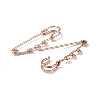 Ion Plating(IP) 304 Stainless Steel Safety Pins Brooch Findings STAS-I673-06RG-1
