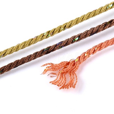 30M Segment Dyed Macrame Cotton Cord OCOR-T018-01B-1