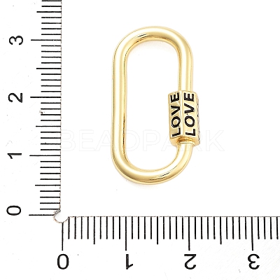 Rack Plating Brass Screw Clasps KK-NH0001-07G-1
