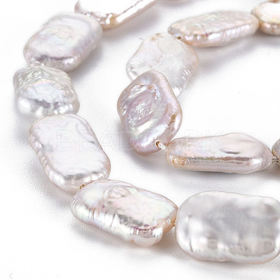 Natural Keshi Pearl Beads Strands PEAR-S020-D05-1