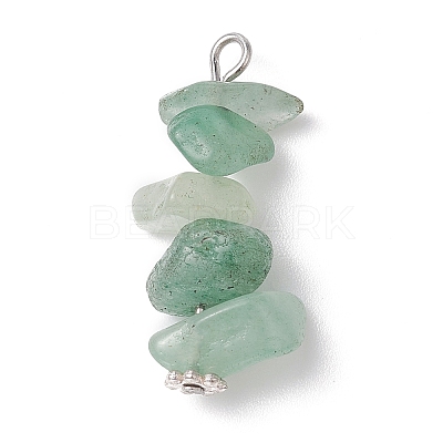 13Pcs Natural Mixed Gemstone Pendants X1-PALLOY-JF02145-02-1