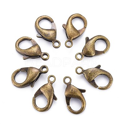 Antique Bronze Brass Lobster Claw Clasps X-KK-903-AB-NF-1