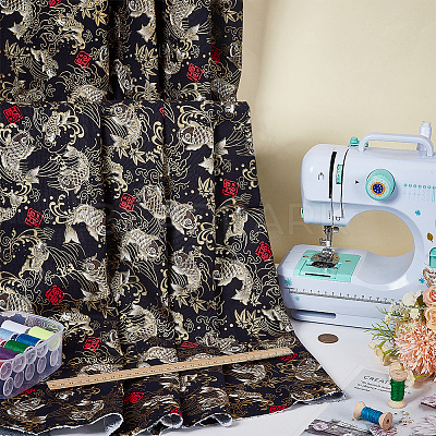 Japanese Style Cotton Fabric DIY-WH0504-797A-1