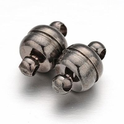 Brass Magnetic Clasps with Loops KK-H361-B-1