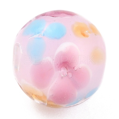 Round Lampwork Beads LAMP-H059-A06-1
