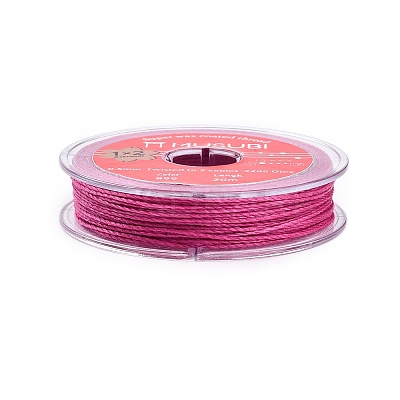 2-Ply Round Waxed Cotton Thread Cords YC-T004-01A-25-1