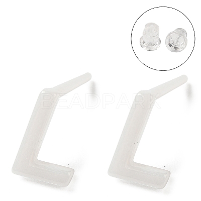 Hypoallergenic Bioceramics Zirconia Ceramic Stud Earrings EJEW-F340-04L-1