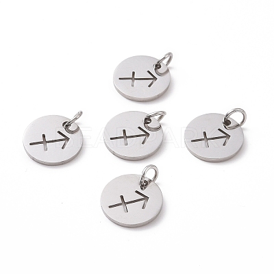 Non-Tarnish 304 Stainless Steel Charms STAS-Q201-T445-9S-1