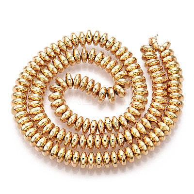 Electroplate Non-magnetic Synthetic Hematite Bead Strands G-Q465-11KC-1