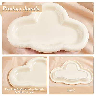 Porcelain Jewelry Dish Tray DJEW-WH0039-87-1