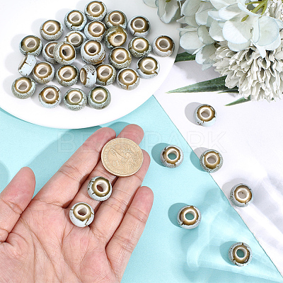 40Pcs Handmade Porcelain Beads PORC-PA0001-35-1