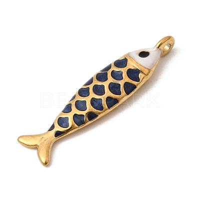 304 Stainless Steel Enamel Pendants STAS-B128-52G-04-1