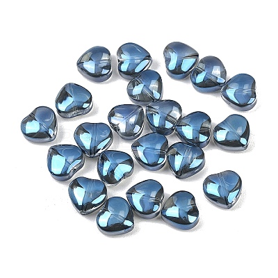 Electroplate Glass Bead LS-EGLA-H102-08W-1