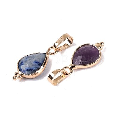 Natural & Synthetic Mixed Stone Pendants G-Q606-30KCG-1