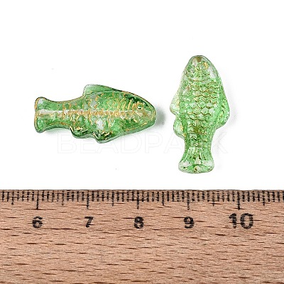 Baking Paint Transparent Glass Beads DGLA-N018-22A-1