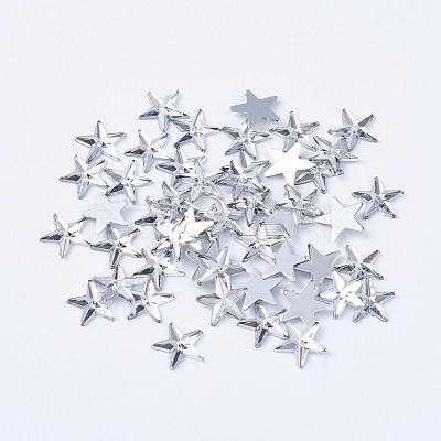 Acrylic Rhinestone Flat Back Cabochons RSB385-1