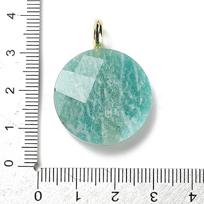Natural Amazonite Faceted Pendants G-A287-02G-05-1