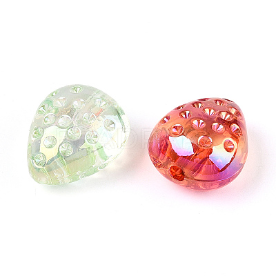 UV Plating Transparent Acrylic Beads OACR-N146-05-1