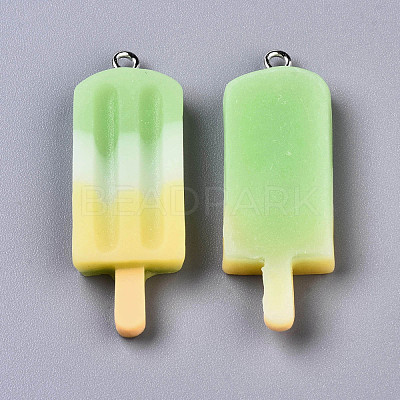 Rainbow Resin Pendants CRES-S359-30B-1
