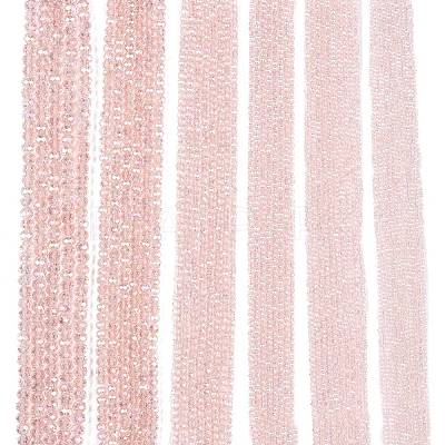 Electroplate Glass Beads Strands EGLA-A034-T1mm-B12-1