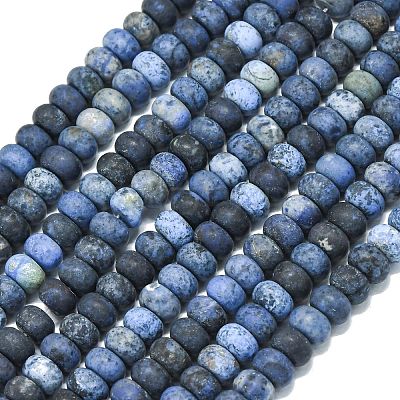 Natural Dumortierite Beads Strands G-P575-A03-8x5mm-1