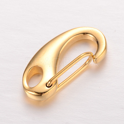 Smooth Surface 304 Stainless Steel Keychain Clasp Findings X-STAS-I038-FF-1