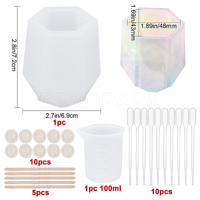 DIY Pen Vase Molds Kits DIY-GF0003-23-1