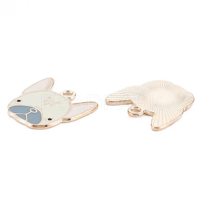 Alloy Enamel Puppy Pendants ENAM-S115-053-1