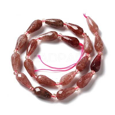 Natural Strawberry Quartz Beads Strands G-B028-A01-1