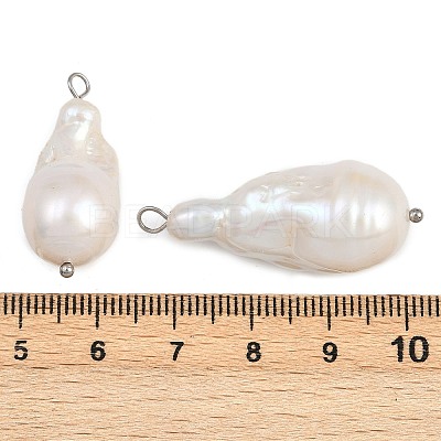 Natural Freshwater Pearl Keshi Pearl Pendants STAS-D378-05P-1