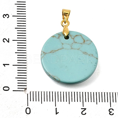 Synthetic Turquoise Pendants GG-CBA260E-03G-13-1