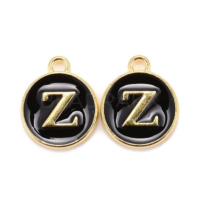 Golden Plated Alloy Charms LS-ENAM-S118-02Z-1