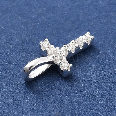 925 Sterling Silver with Cubic Zirconia Charms STER-Q004-01T-S-1