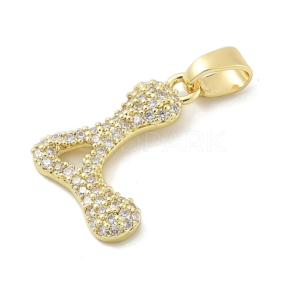 Brass Micro Pave Cubic Zirconia Pendants ZIRC-C012-01G-12-1