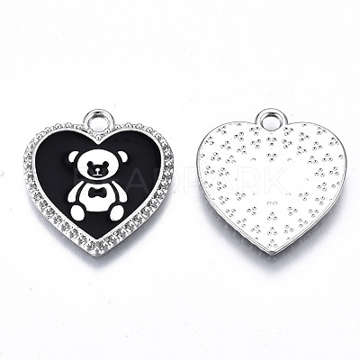Eco-Friendly Alloy Enamel Pendants ENAM-Q437-042P-01-NR-1